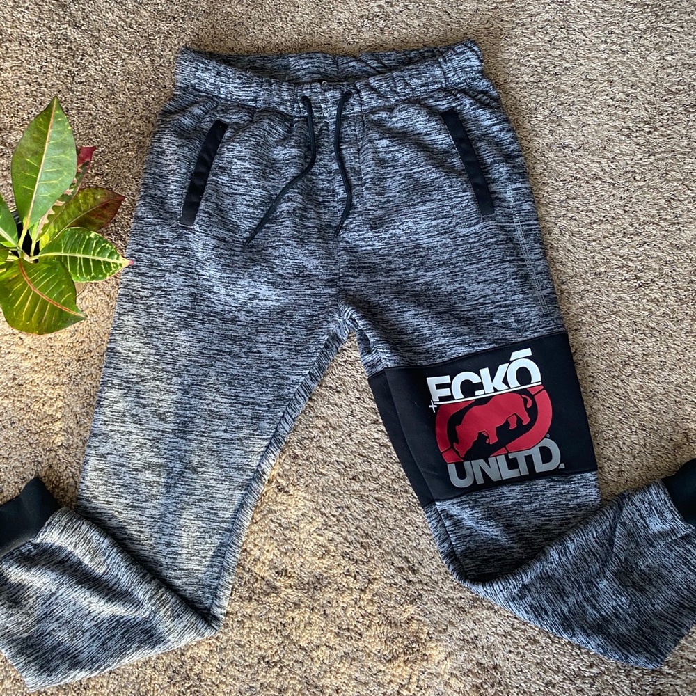 ECKO UNLTD Black/Grey/Red, Cozy / Warm Sweatpants